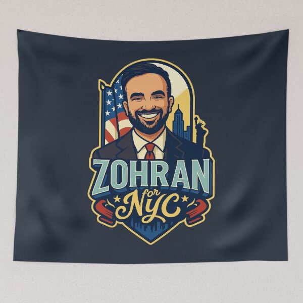Item preview, Zohran for NYC – Historic Campaign Poster Art (Mamdani 2025) designed and sold by GirlyPopped.
