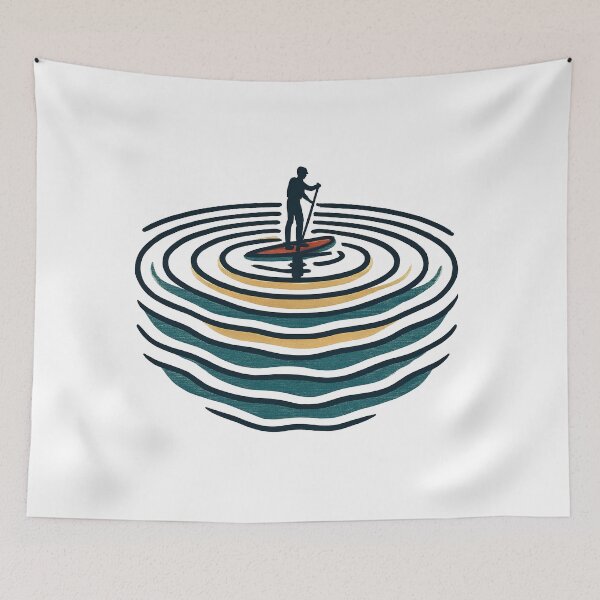 Item preview, Paddle Trail Zen - SUP Ripple Calm designed and sold by sharifex.