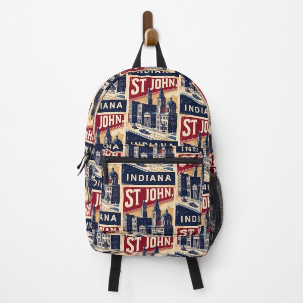 Item preview, St John Indiana 1950s USA Vintage Travel Tourism designed and sold by TravelersGems.