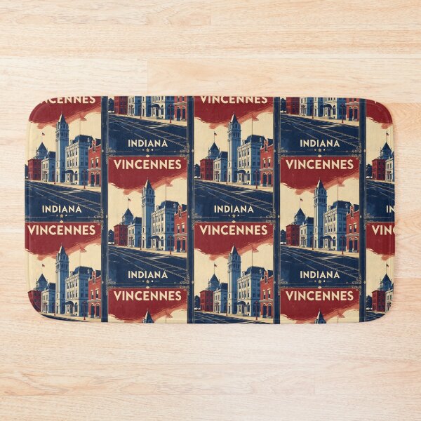 Item preview, Vincennes Indiana 1950s USA Vintage Travel Tourism designed and sold by TravelersGems.