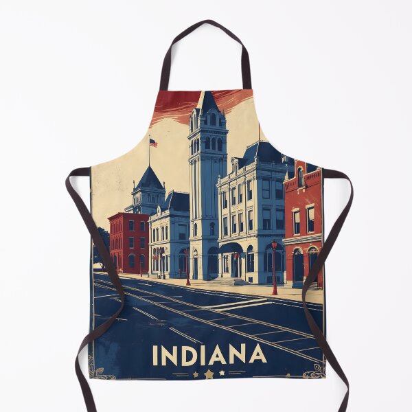Item preview, Vincennes Indiana 1950s USA Vintage Travel Tourism designed and sold by TravelersGems.