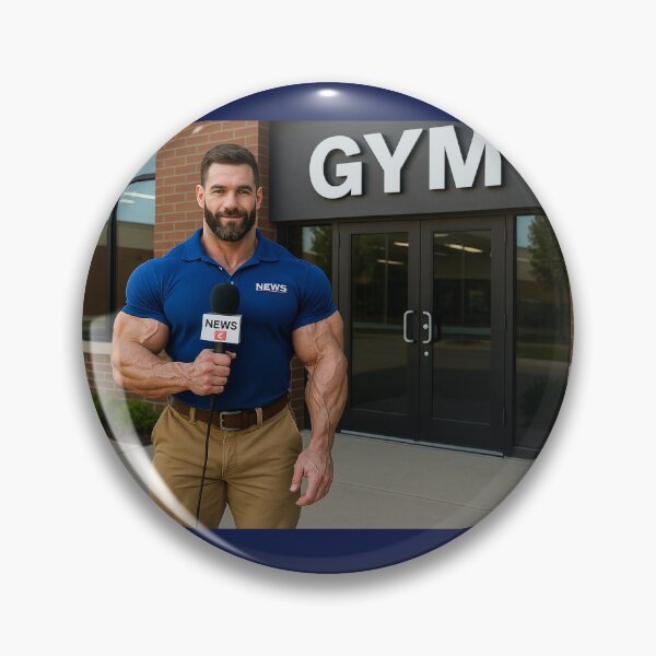 Item preview, Bodybuilding Reporter At The Gym designed and sold by BodybuildersInc.