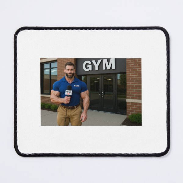 Item preview, Bodybuilding Reporter At The Gym designed and sold by BodybuildersInc.