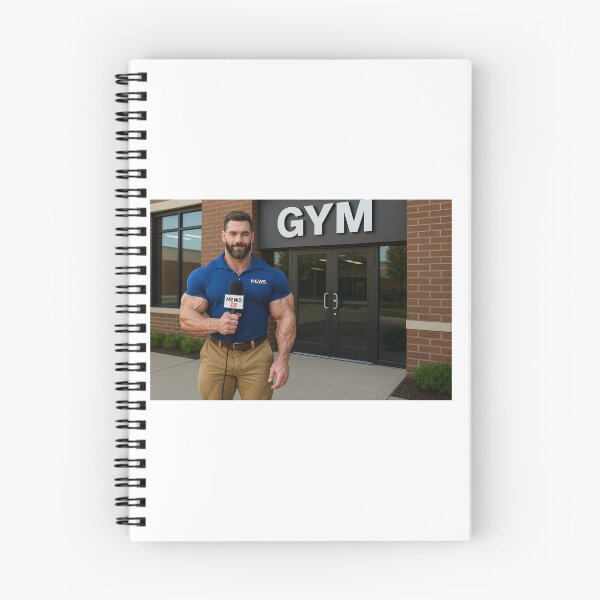 Item preview, Bodybuilding Reporter At The Gym designed and sold by BodybuildersInc.