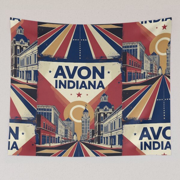 Item preview, Avon Indiana 1950s USA Vintage Travel Tourism designed and sold by TravelersGems.