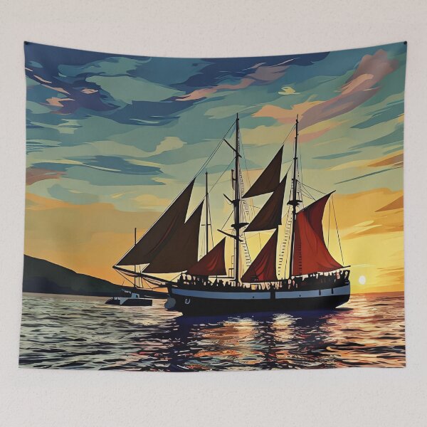 Item preview, Sailboat at Sunset designed and sold by tomorrowsart.