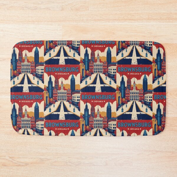 Item preview, Brownsburg Indiana 1950s USA Vintage Travel Tourism designed and sold by TravelersGems.
