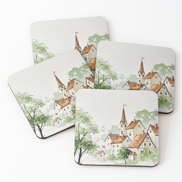 Item preview, Picturesque village designed and sold by Design4uStudio.
