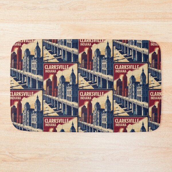 Item preview, Clarksville Indiana 1950s USA Vintage Travel Tourism designed and sold by TravelersGems.