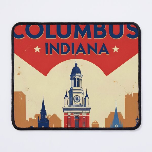 Item preview, Columbus Indiana 1950s USA Vintage Travel Tourism designed and sold by TravelersGems.