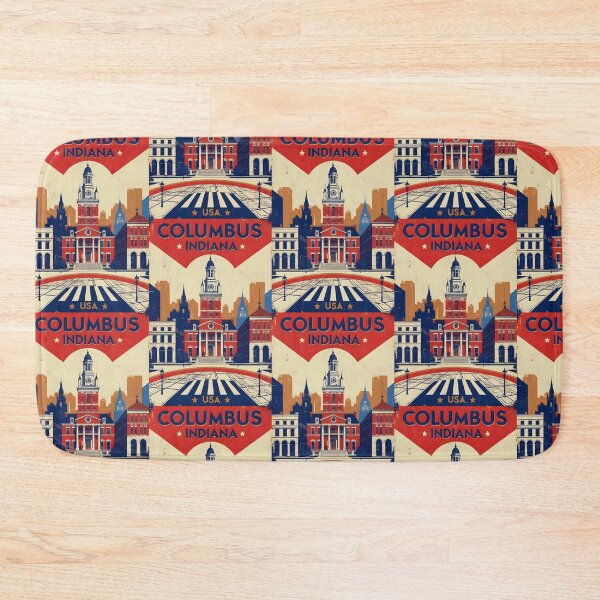 Item preview, Columbus Indiana 1950s USA Vintage Travel Tourism designed and sold by TravelersGems.