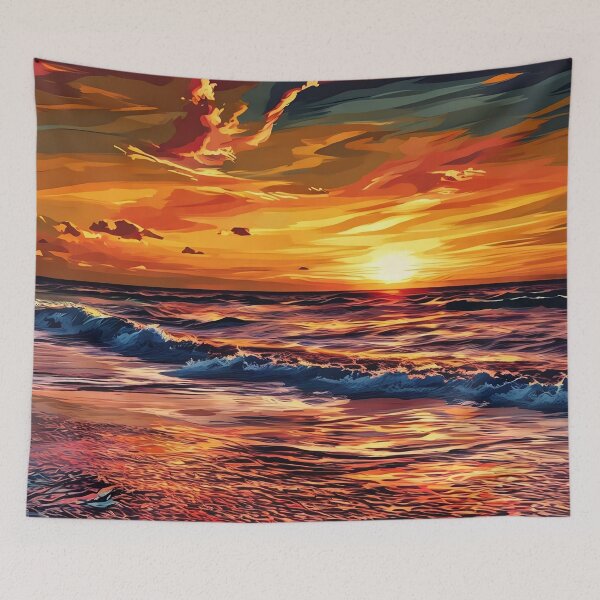 Item preview, Low tide at Sunset designed and sold by tomorrowsart.