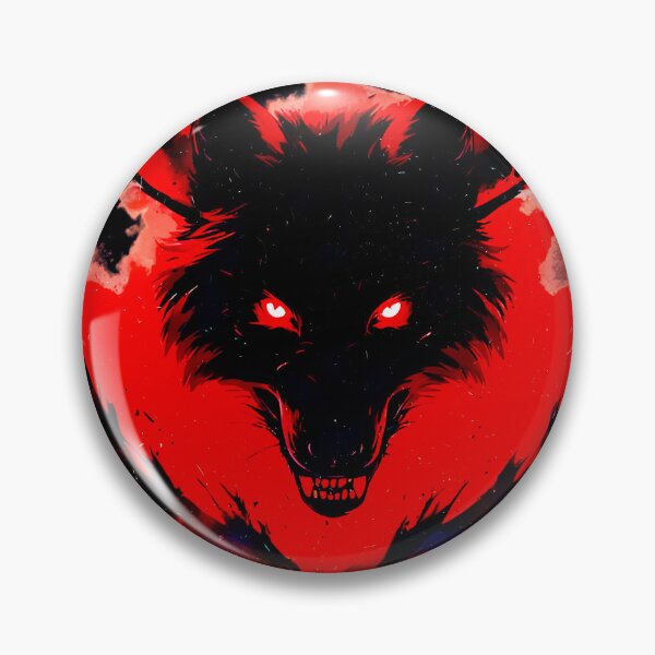 Item preview, Neon Blood Moon Wolf | Cyberpunk designed and sold by Neer arts.