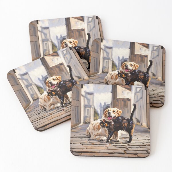 Item preview, Cat Loves Dog designed and sold by tomorrowsart.