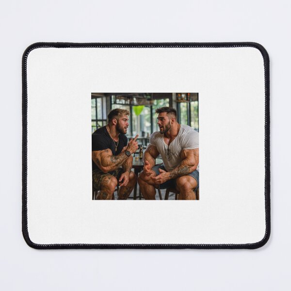 Item preview, Tattooed Bodybuilders In A Restaurant designed and sold by BodybuildersInc.