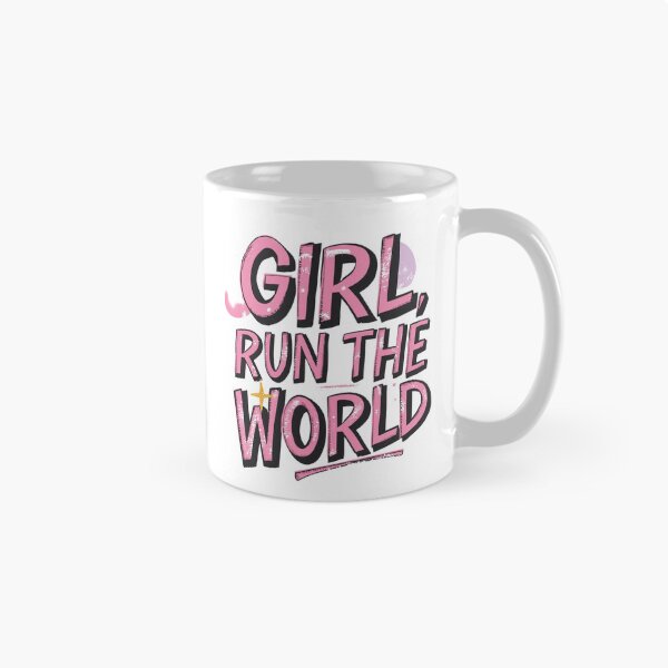 Item preview, Girl Run The World Empowering Feminist Quote Design. Bold Pink Motivational Typography for Women designed and sold by Aarvya Fashion Club ( A.F.C ).