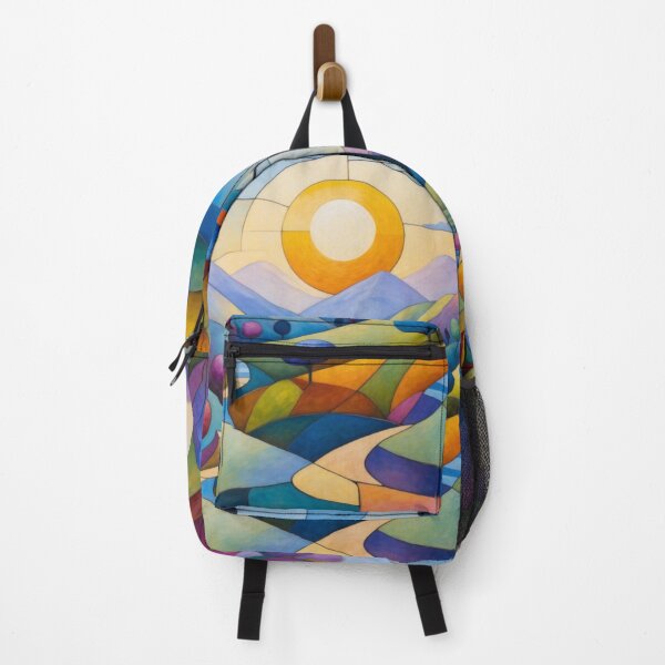 Item preview, Autumn Sunset Landscape Naive Painted Effect Poster Art designed and sold by NickWhittleArt.