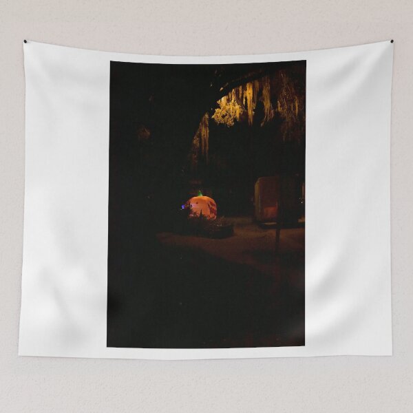 Item preview, Eerie Glowing Pumpkin in the Dark designed and sold by MercerImages.