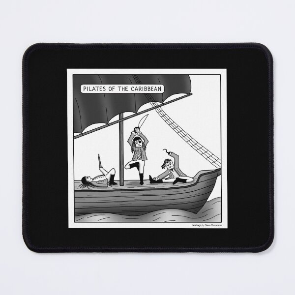 Item preview, Pilates of the Caribbean designed and sold by Inklings cartoons.