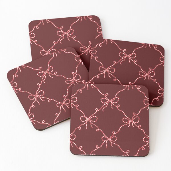 Item preview, Red and White Baker’s Twine Diamond Pattern – Minimal Christmas Design - Dark Red designed and sold by vaner-vaner.