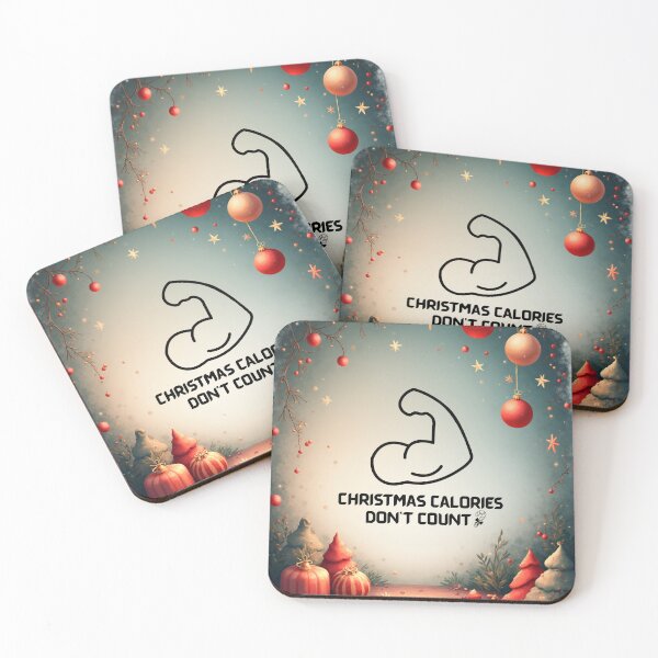 Item preview, Christmas Calories Don’t Count Gym Holiday Fitness designed and sold by Golden D Designs.
