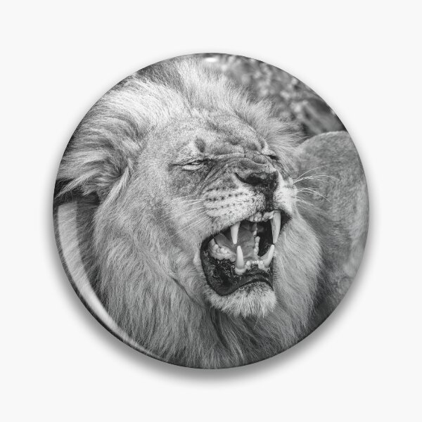 Item preview, Lion and Cub in Black and White designed and sold by Kay Brewer.