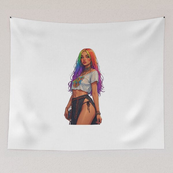 Item preview, Trippy Psytrance Goa Girl designed and sold by VDDDesign.