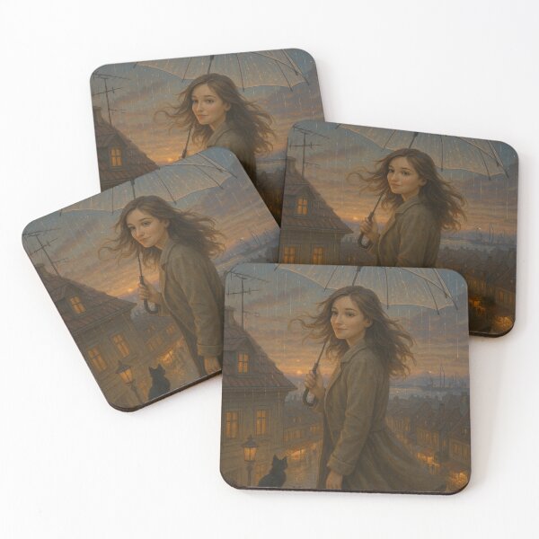 Item preview, My Beloved City – Rainy Rooftop Evening by GGSTCraft designed and sold by ggstcraft.