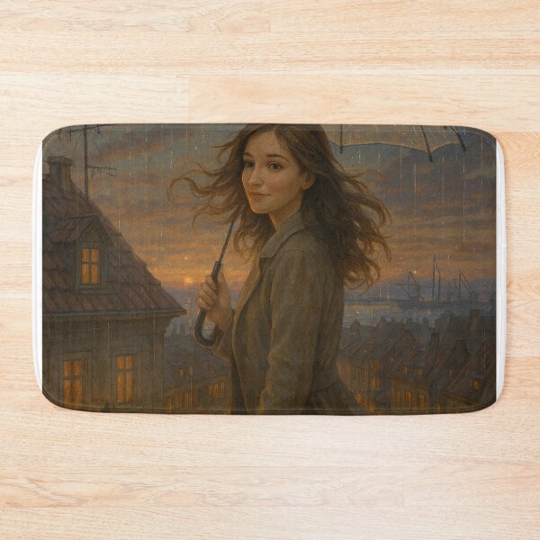 Item preview, My Beloved City – Rainy Rooftop Evening by GGSTCraft designed and sold by ggstcraft.