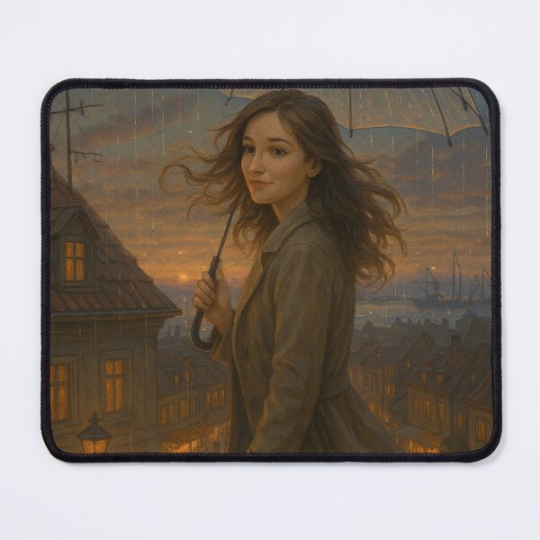 Item preview, My Beloved City – Rainy Rooftop Evening by GGSTCraft designed and sold by ggstcraft.