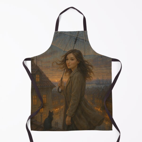 Item preview, My Beloved City – Rainy Rooftop Evening by GGSTCraft designed and sold by ggstcraft.