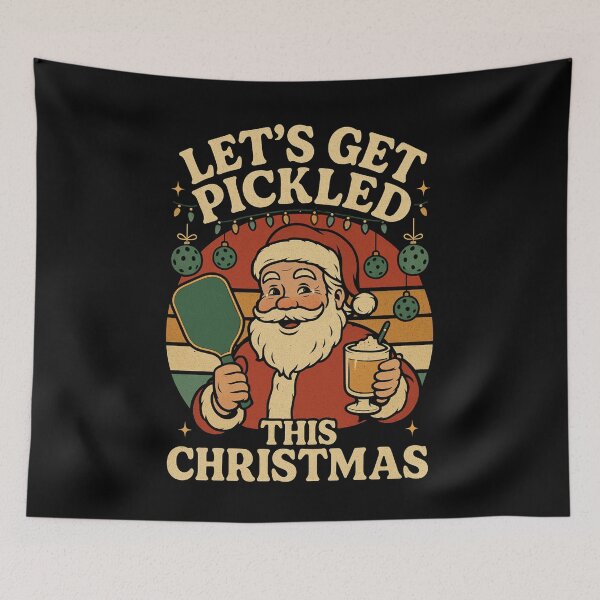 Item preview, Let’s Get Pickled Funny Retro Christmas designed and sold by JerdbordinShop.