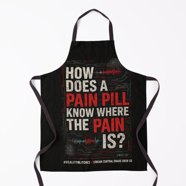 Item preview, How Does a Pain Pill Know Where the Pain Is? #RealityGlitches designed and sold by ChaosCrewCo.