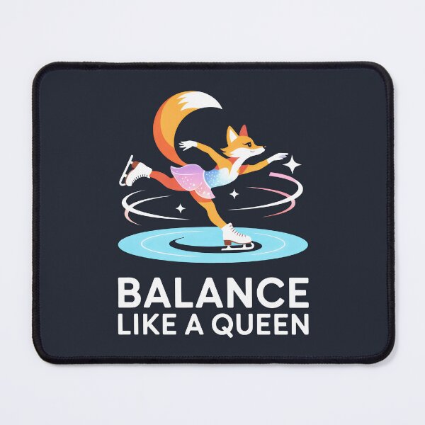 Item preview, Figure Skating Fantasy with Colorful Fox and Regal Balance designed and sold by SplashTastic.