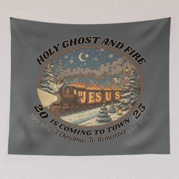 Item preview, Vintage Retro Holiday Train Jesus Is Coming To Town 2025 A Christmas To Remember  designed and sold by Forevermore.