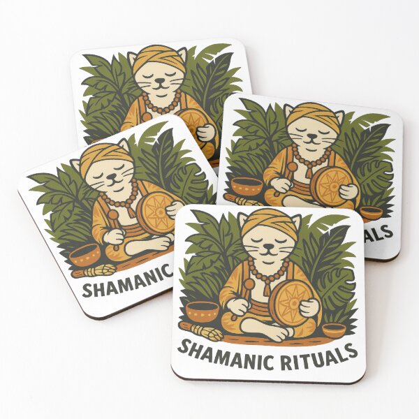 Item preview, Shamanic Cat – Yoga & Spiritual Graphic designed and sold by ZenCatZone.
