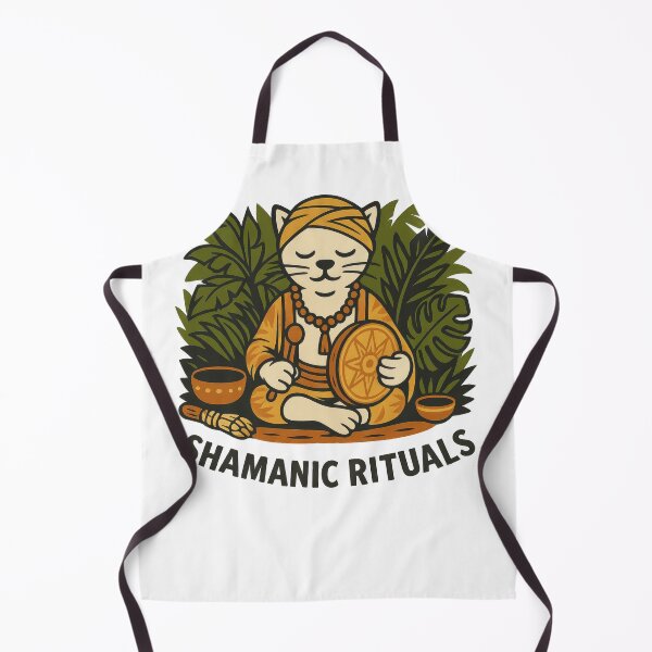 Item preview, Shamanic Cat – Yoga & Spiritual Graphic designed and sold by ZenCatZone.