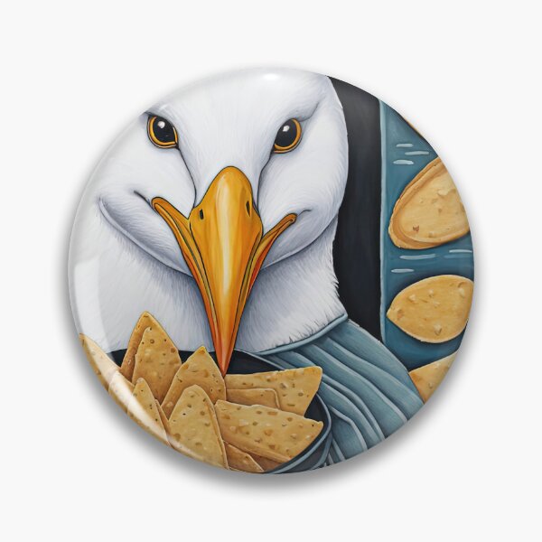 Item preview, Seagull wearing a hoodie eating chips designed and sold by Colin Bentham.