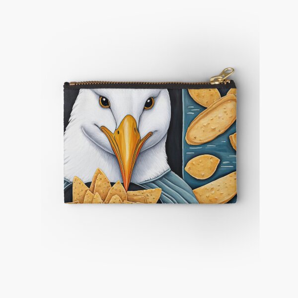 Item preview, Seagull wearing a hoodie eating chips designed and sold by Colin Bentham.
