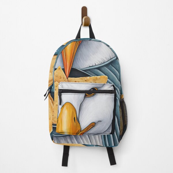 Item preview, Seagull wearing a hoodie eating chips designed and sold by Colin Bentham.