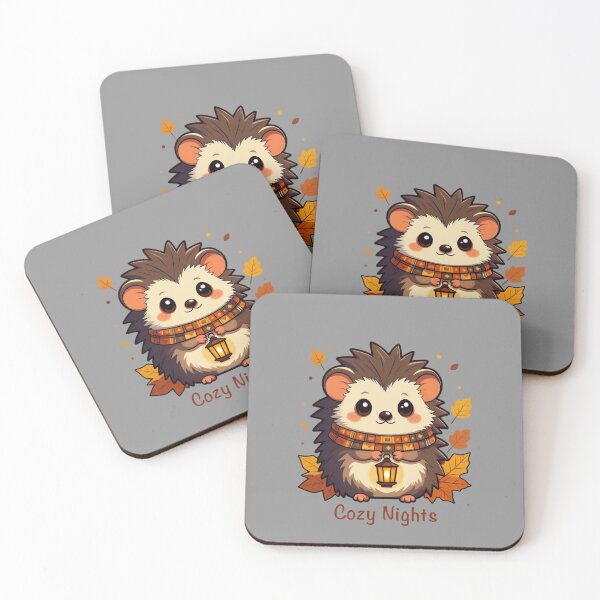 Item preview, Cozy Nights – Retro Hedgehog Tee designed and sold by EcoArtTees.