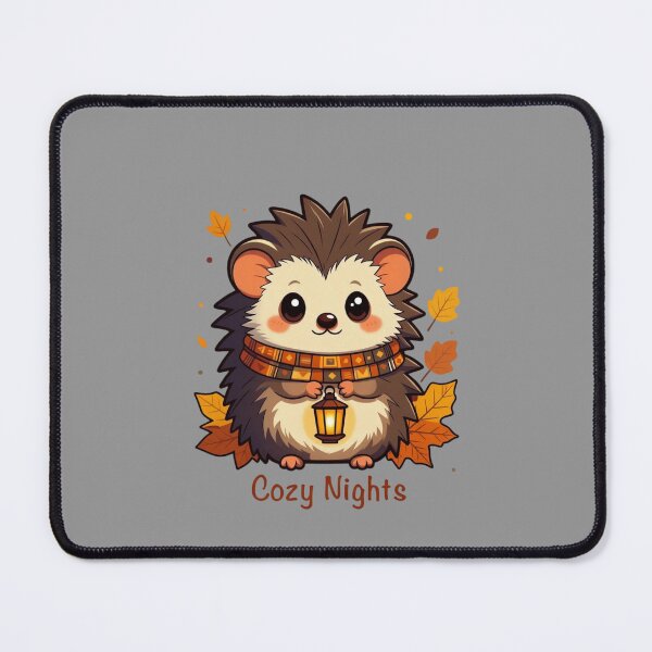Item preview, Cozy Nights – Retro Hedgehog Tee designed and sold by EcoArtTees.