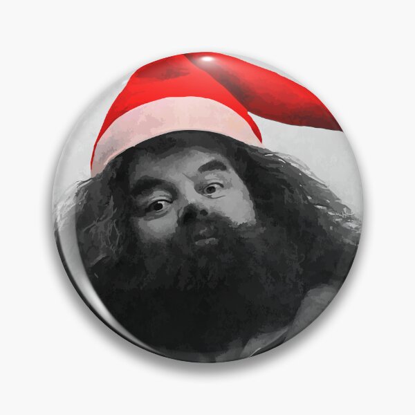 Item preview, Christmas Wizard Gentleman – Festive Bearded Giant in Santa Hat (Black & White Art) designed and sold by T-Chou.