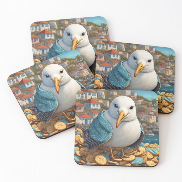 Item preview, Seagull wearing a hoodie eating chips designed and sold by Colin Bentham.