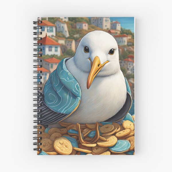 Item preview, Seagull wearing a hoodie eating chips designed and sold by Colin Bentham.