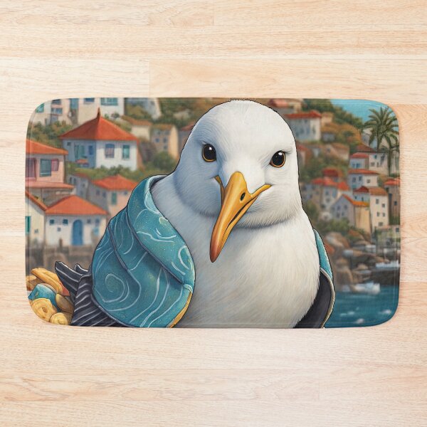 Item preview, Seagull wearing a hoodie eating chips designed and sold by Colin Bentham.