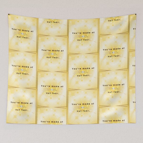 Item preview, You Are Made of Light, Not Fear – Inspirational Quote Design designed and sold by BlessedStudio31.
