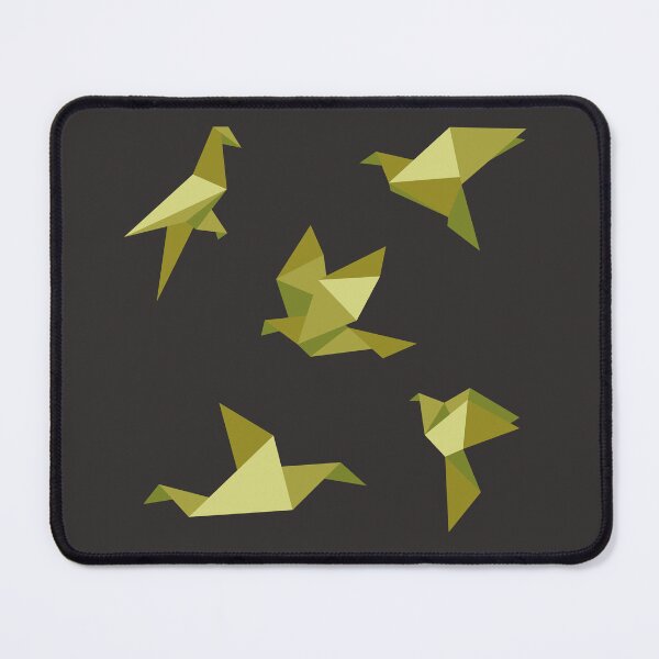 Item preview, Golden Origami Birds Print - Minimalist Geometric Decor designed and sold by SKETCHYANDGRAPHIC.