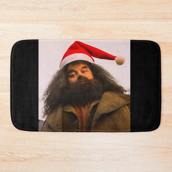 Item preview, Christmas Wizard Gentleman – Festive Bearded Giant in Santa Hat designed and sold by T-Chou.