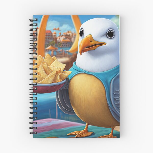 Item preview, Seagull wearing a hoodie eating chips designed and sold by Colin Bentham.